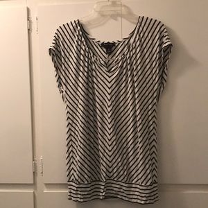 Black and White Blouse